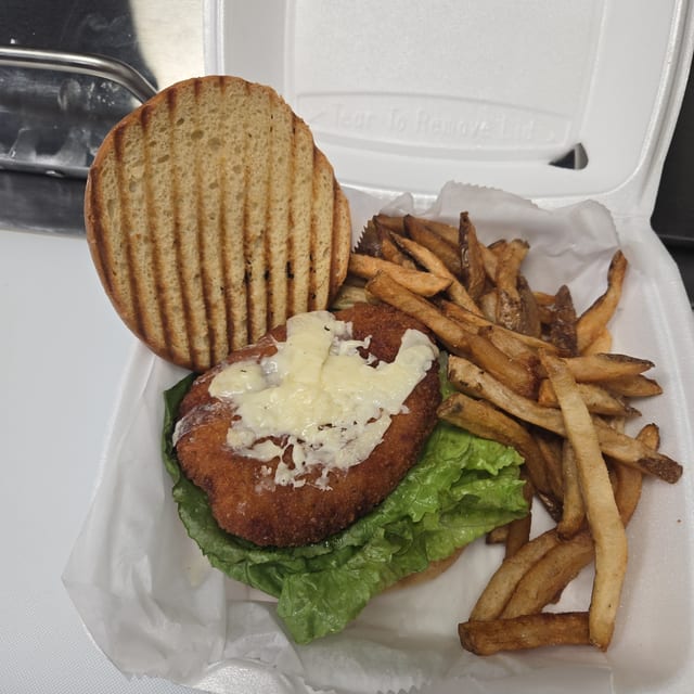 Crispy Chicken Caesar Sandwich.